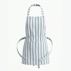 Pechera ajustable blanca rayas azules