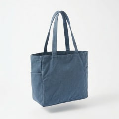 Tote bag bolsillos 40x40 cm celeste