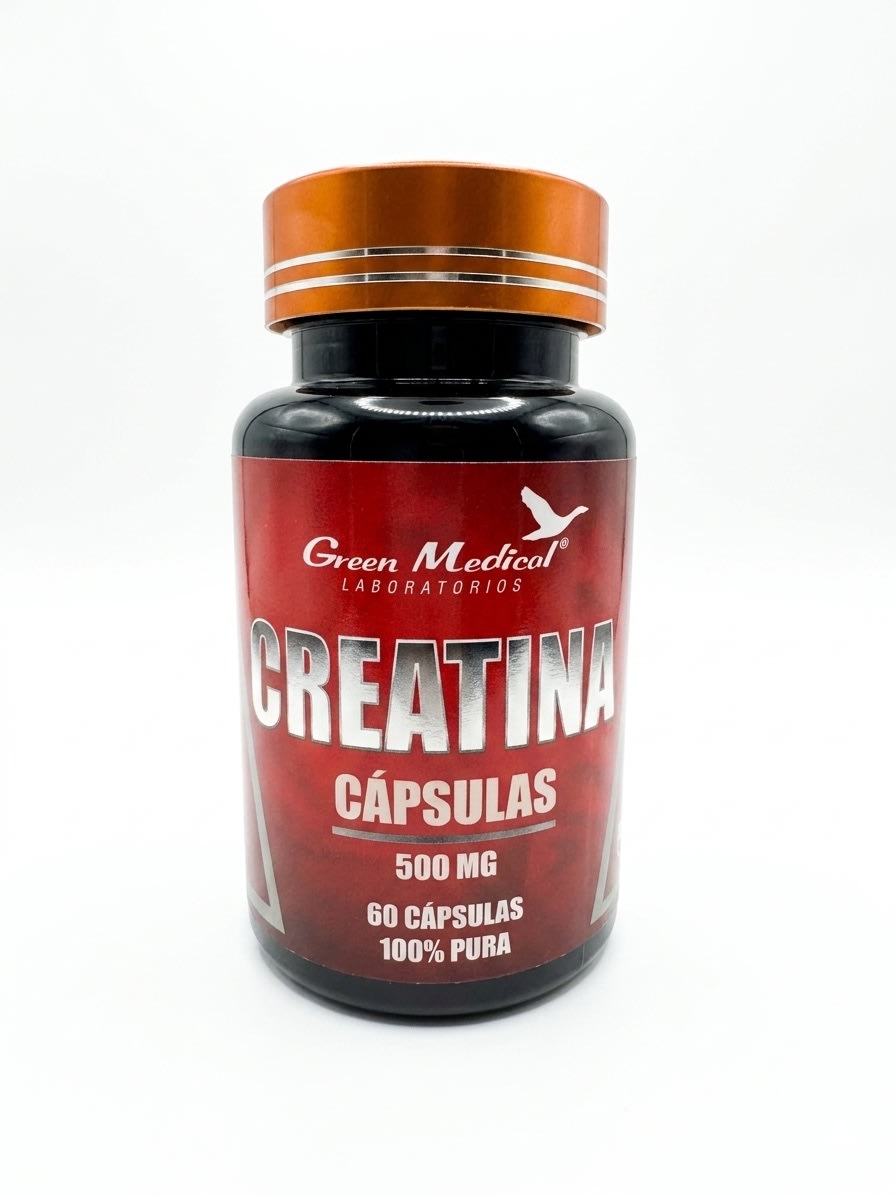 CREATINA MONOHIDRATADA CAPSULAS  GREEN MEDICAL: POTENCIA EL RENDIMIENTO EN CADA TOMA1