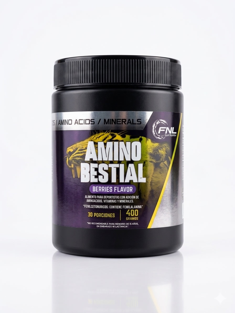 AMINO BESTIAL  POLVO SABOR BERRIES FNL1