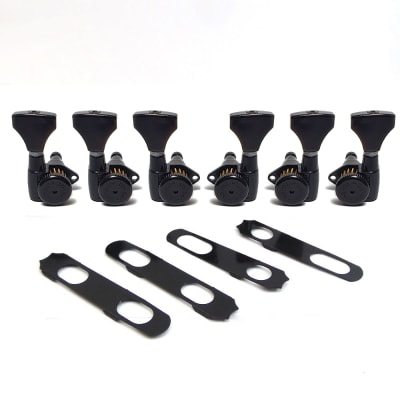 Clavijero Kit 3L-3R con Locking. Mod 6K2GL0B-DHS. Color Black1