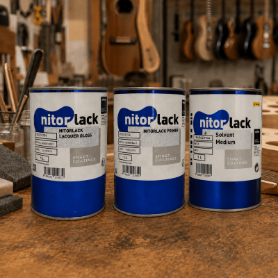 Pack Lacquer Gloss + Primer Incoloro + Solvente Medium Lata 1 lt1