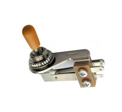 Switch 3-Way en L para Gibson. Mod: DM-70-AM. Perilla Amber1