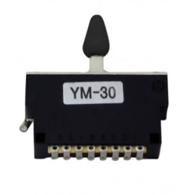Switch 3-Way Sellado para Telecaster. Mod: YM-30 BLK. Perilla Black1