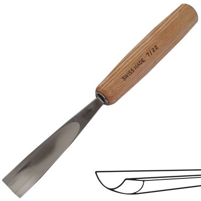 Gubia No 7 Semi Curva de 22 mm de ancho1