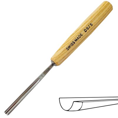 Mini Gubia No D9 Semi Curva de 5 mm de ancho1