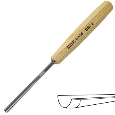 Mini Gubia No D8 Semi Curva de 4 mm de ancho1