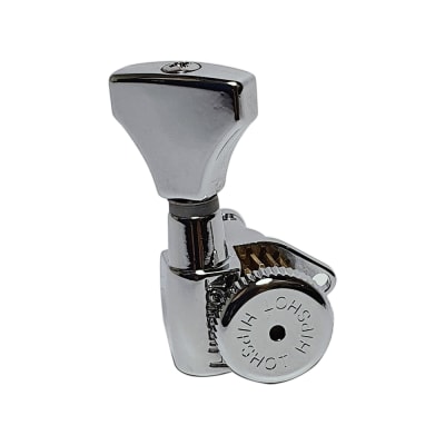 Clavija 1L con Locking. Mod 6GL0C-20. Boton: DHS. Color Chrome1