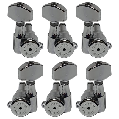 Clavijero 3L+3R con Locking. Mod 6K2EL0C. Boton: 07. Color Chrome1