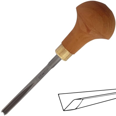 Gubia L12 de 4 mm de ancho. Partidor en 60º para Timbre y Xilografia1