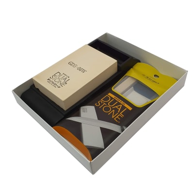 Set de Piedras Multiformas Mod: GDS-66W para Afilado de Herramientas. Granos 6000 / 4000 / 600 + Base1