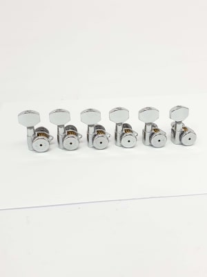 Clavijero Tipo Fender 6L con Locking. Mod 6GL0C-D07. Color Chrome1