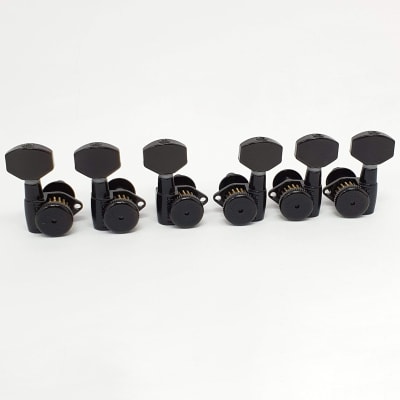 Clavijero Tipo Fender 3L-3R con Locking. Mod 6GL0B-D07. Color Black1