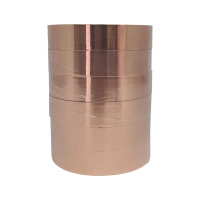 Pack 6 Rollos Cinta de Cobre Conductora Autoadhesiva 25 mm ancho1