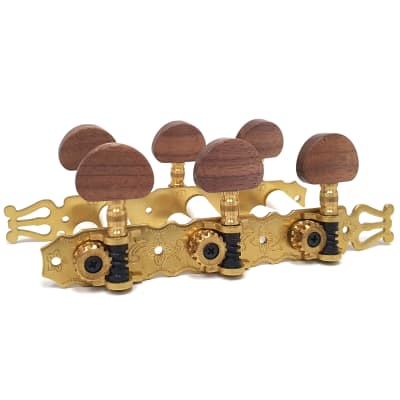 Clavijero para Guitarra Clasica. Mod: 129.01.N. Gold. con Lira1