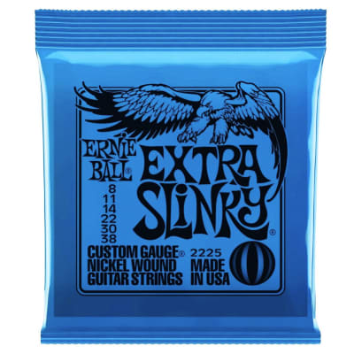 Cuerdas para Guitarra Electrica. 6-String. Extra Slinky .008 - .0381