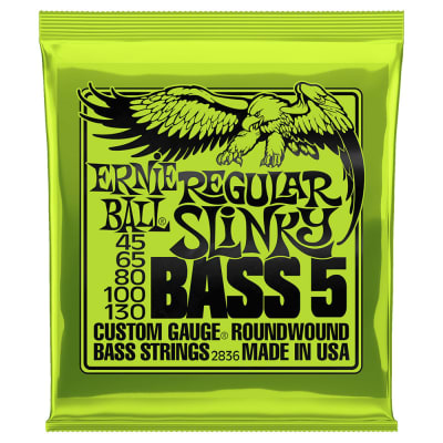 Cuerdas para Bajo Electrico. 5-String. Regular Slinky .045 - .1301