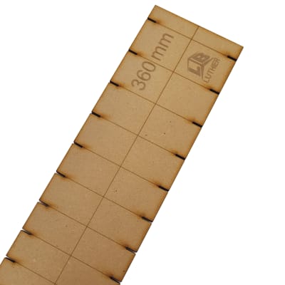 Plantilla en MDF para Diapason de Mandolina. Escala 3601