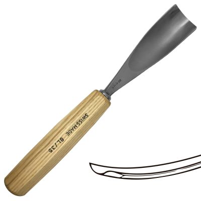 Gubia No 8L Semi Curva de 35 mm de ancho para hacer Cuchara o Cuenco1