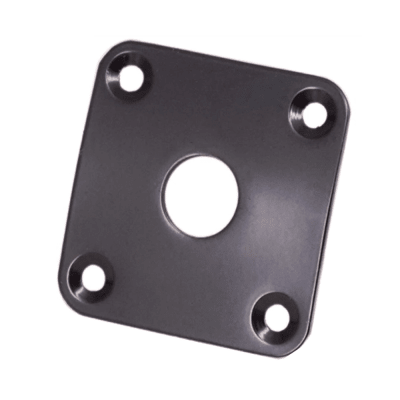Jack Plate Metalico para Les Paul. Color: Black1