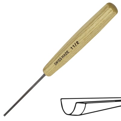 Gubia No 11 en U de 2 mm de ancho1