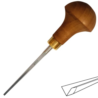 Gubia L12 de 1 mm de ancho.  Partidor para Timbre y Xilografia1