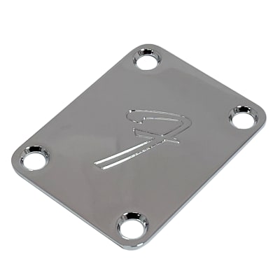 Neck Plate. Mod: NP-CF. Color: Chrome con Grabado1