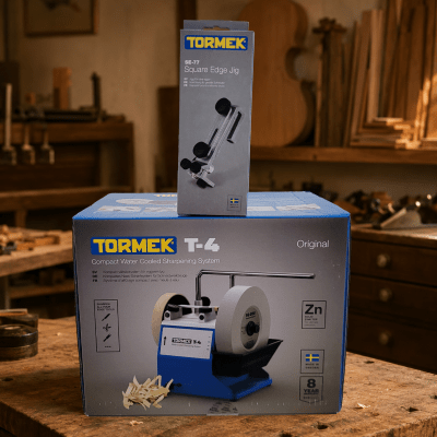 Pack Afiladora Tormek T4 + Guia para Herramientas de Carpinteria SE-771