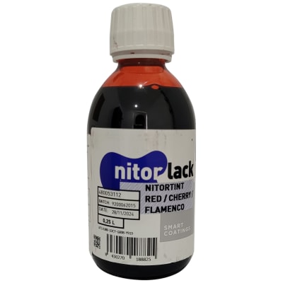 Tinta Nitorlack Roja de 250 ml para Madera1