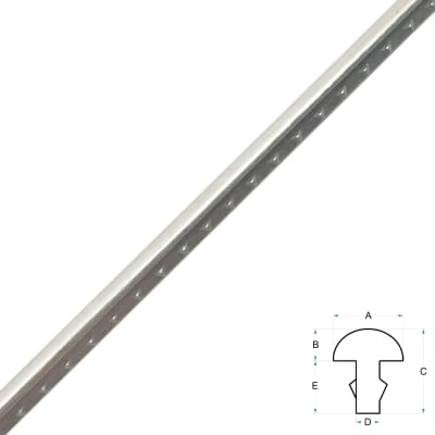 Set de 6 Tiras de 26 cm de Traste Jumbo Low. Corona 3.0 x 1.40 mm1