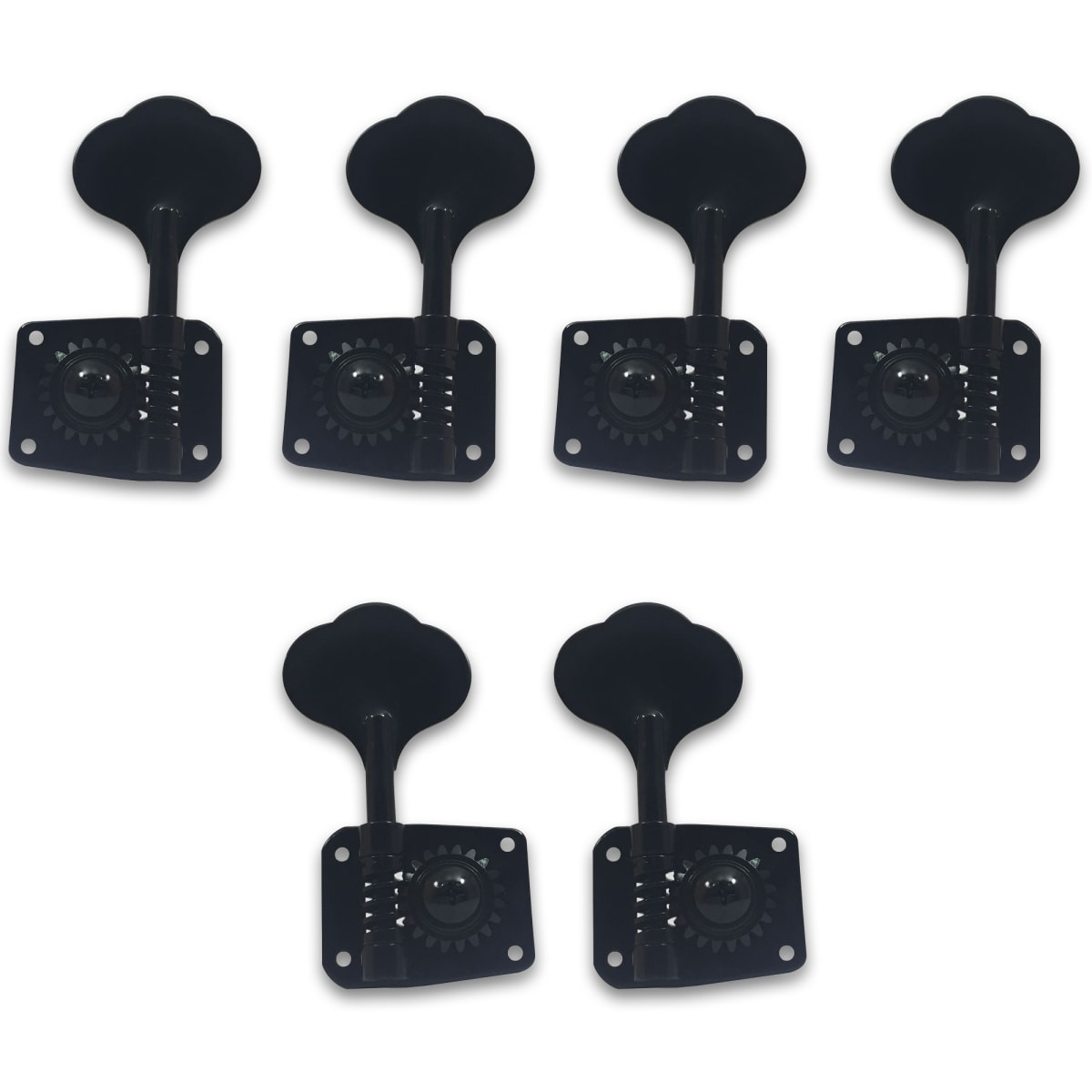 Clavijero Gotoh 4R+2L Black GB10 para Bajo Electrico 0