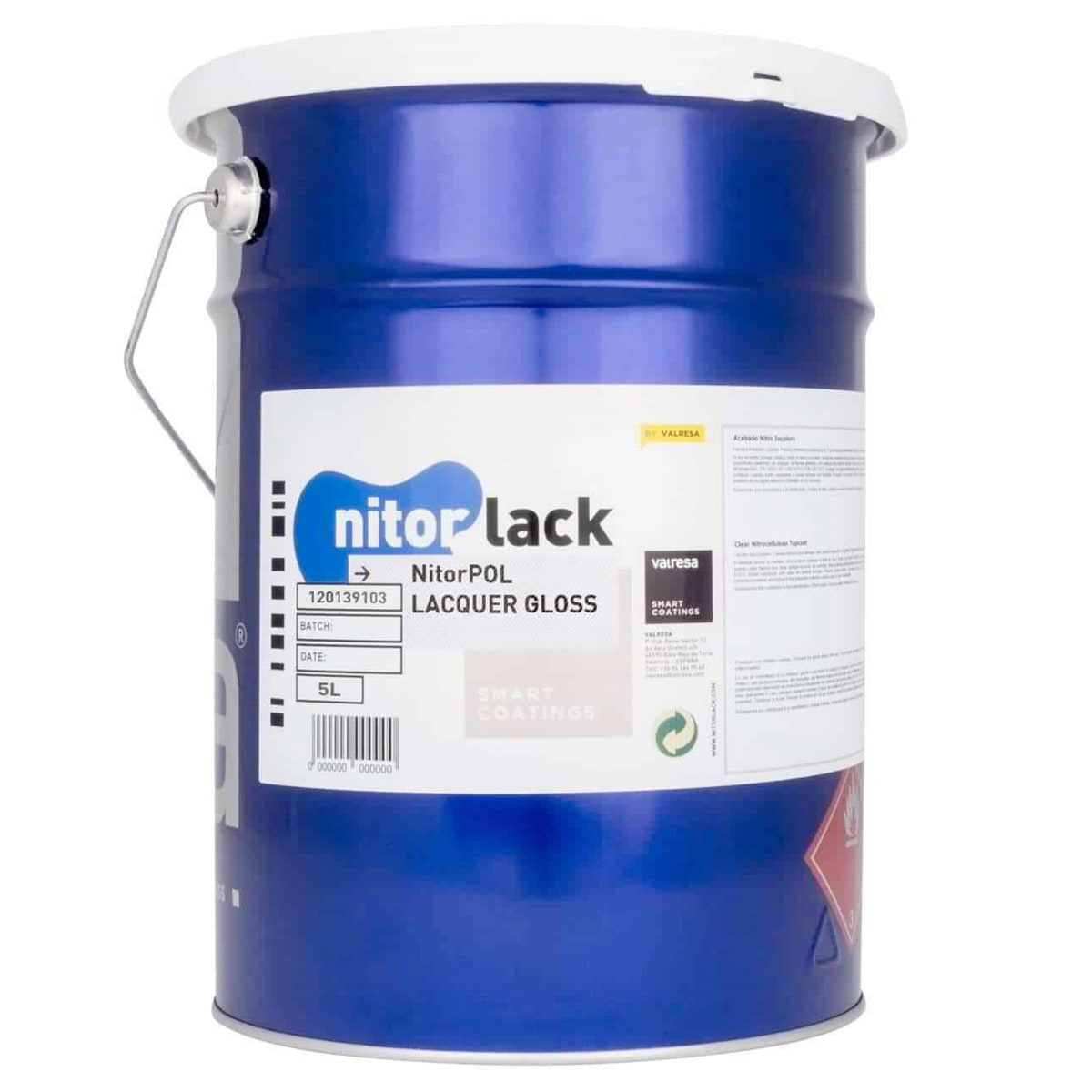 Poliuretano Lacquer Gloss Nitorpol de Nitorlack. Brillo. 5 litros + 1 catalizador 046 de 2,5 Litros3