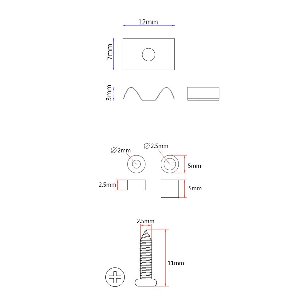 String Retainer. Mod SR-C. Color: Black2