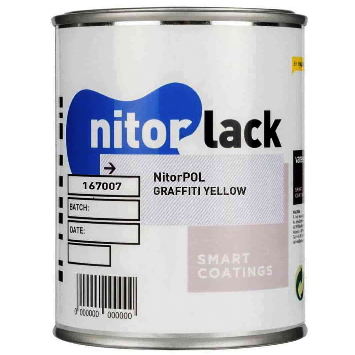 Poliuretano Nitorpol Graffiti Yellow de Nitorlack. Color. 500 ml + catalizador 046 de 250 ml3