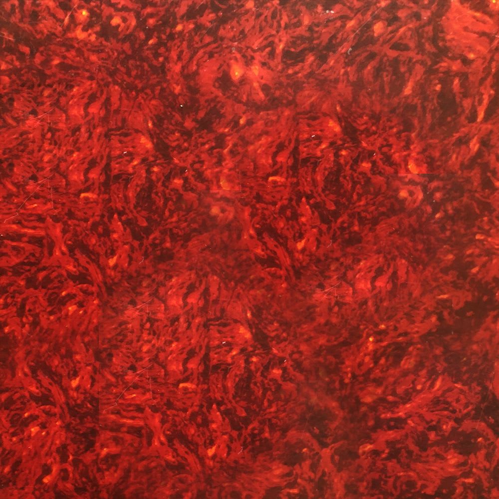 Lamina para Pickguard 220 x 300 mm. Mod:PC-TOR-R. Color: Red Pearloid. 4-ply 3