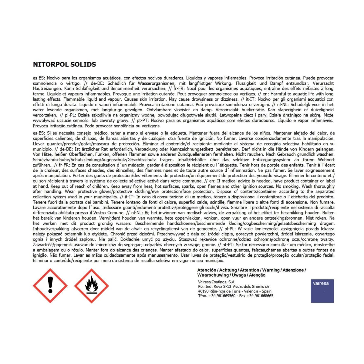 Poliuretano Nitorpol Graffiti Yellow de Nitorlack. Color. 500 ml + catalizador 046 de 250 ml5