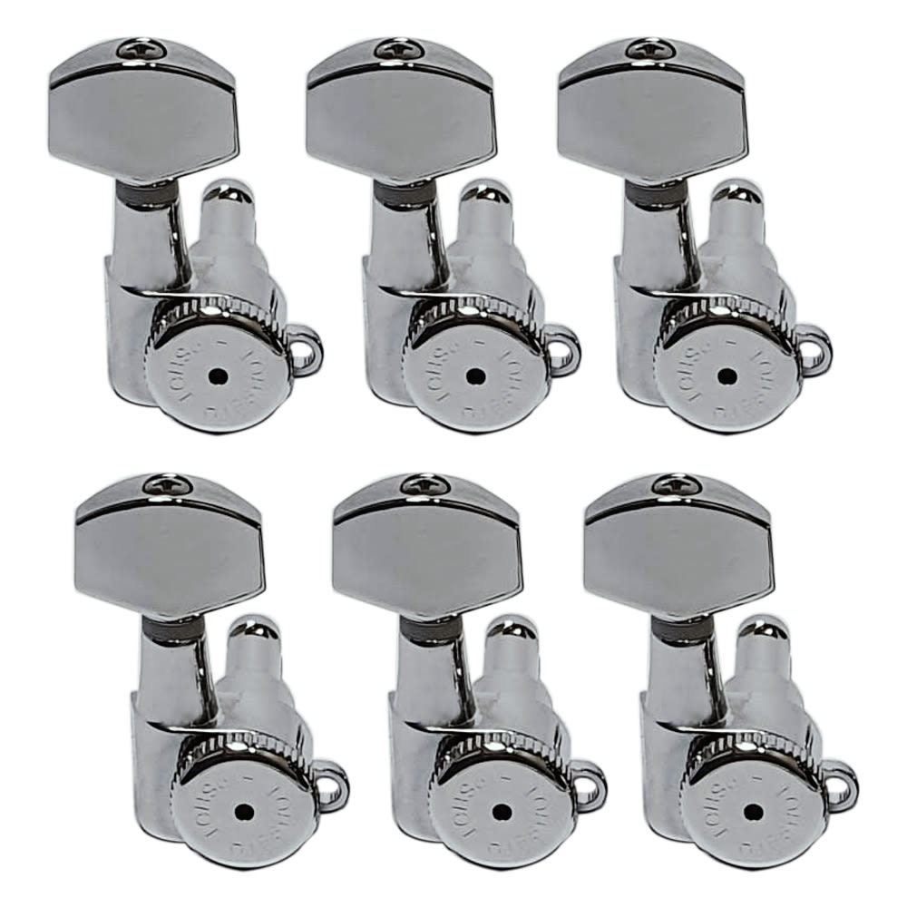 Clavijero 6L con Locking. Mod 6K1EL0C-STAG. Boton: 07. Color Chrome 0