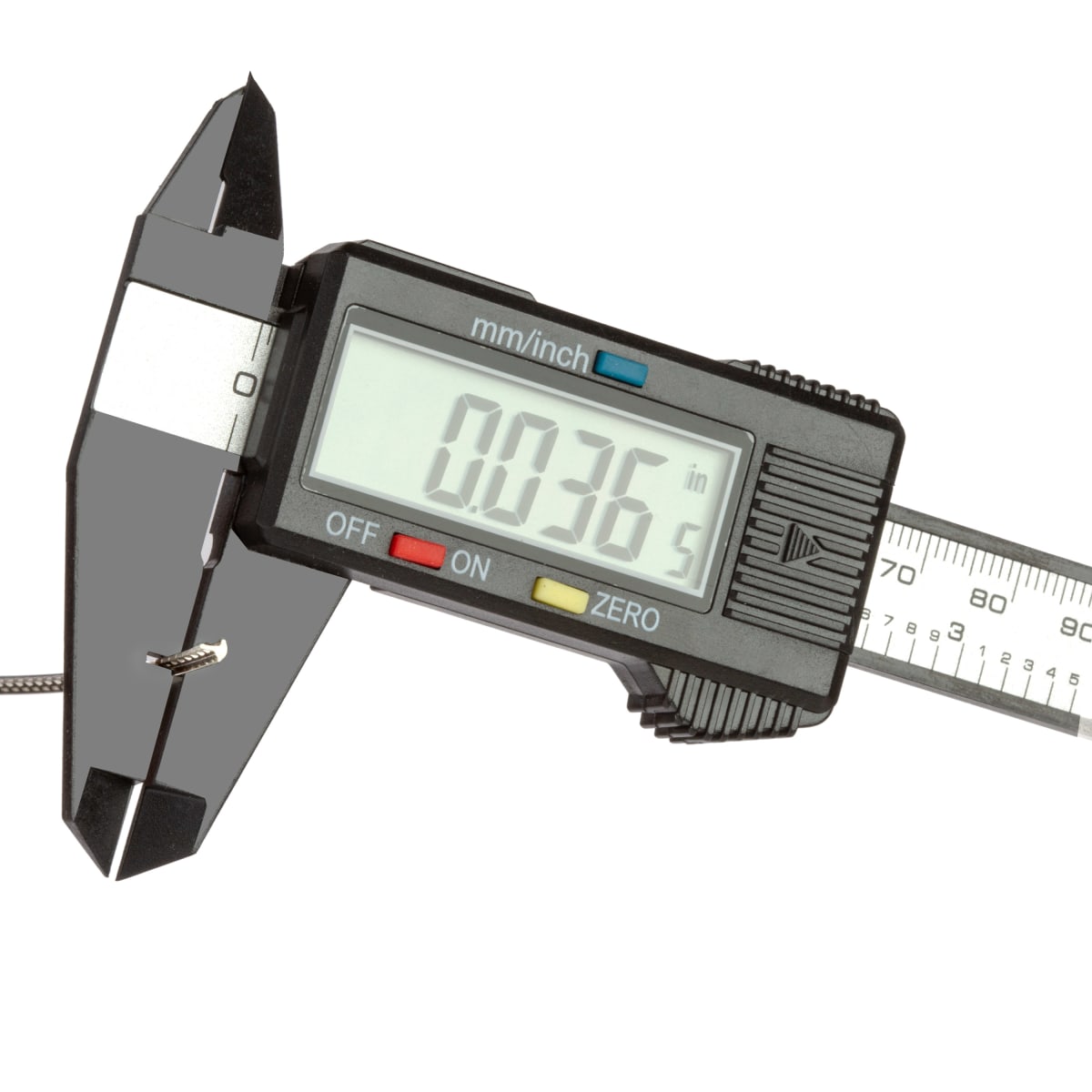 Pie de Metro de Precisión Milimetro y Pulgada Featherweight Digital Caliper Item # 10447
