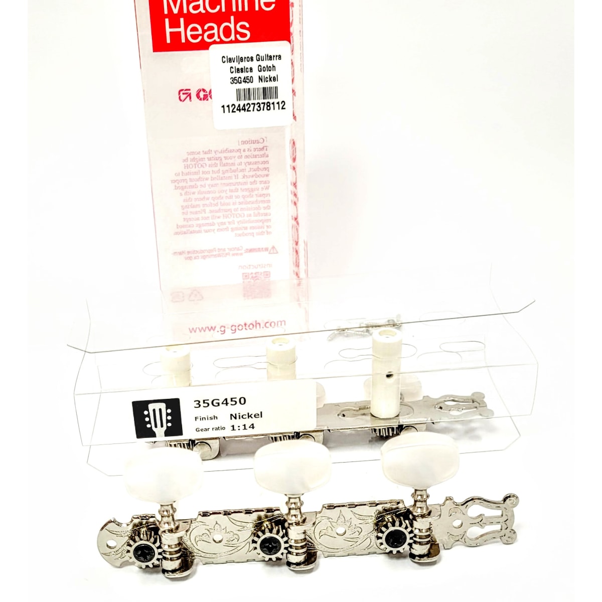 Clavijero Guitarra Clásica Gotoh 3L+3R Nickel 35G4504