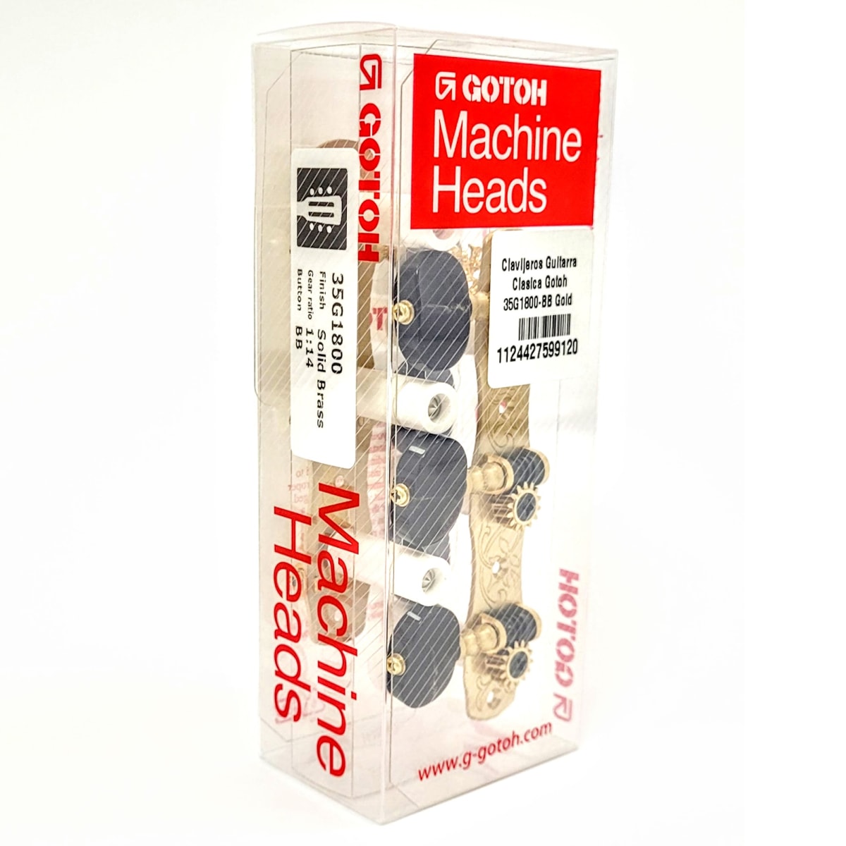 Clavijero Guitarra Clásica Gotoh 3L+3R Gold 35G1800-BB Bronce Sólido5