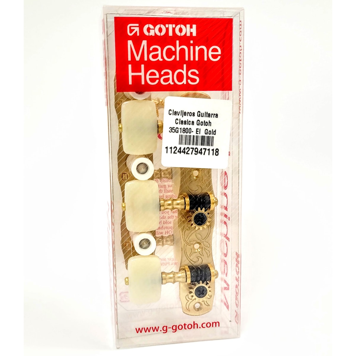 Clavijero Guitarra Clásica Gotoh 3L+3R Gold 35G1800-EI Bronce Sólido 0