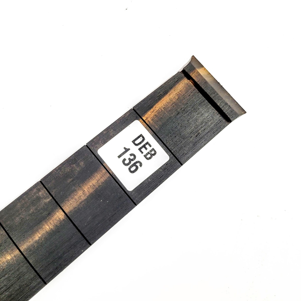 Diapasón Ranurado DEB-136 de Ébano Africano Especial para Guitarra Tipo Fender Escala 25.5