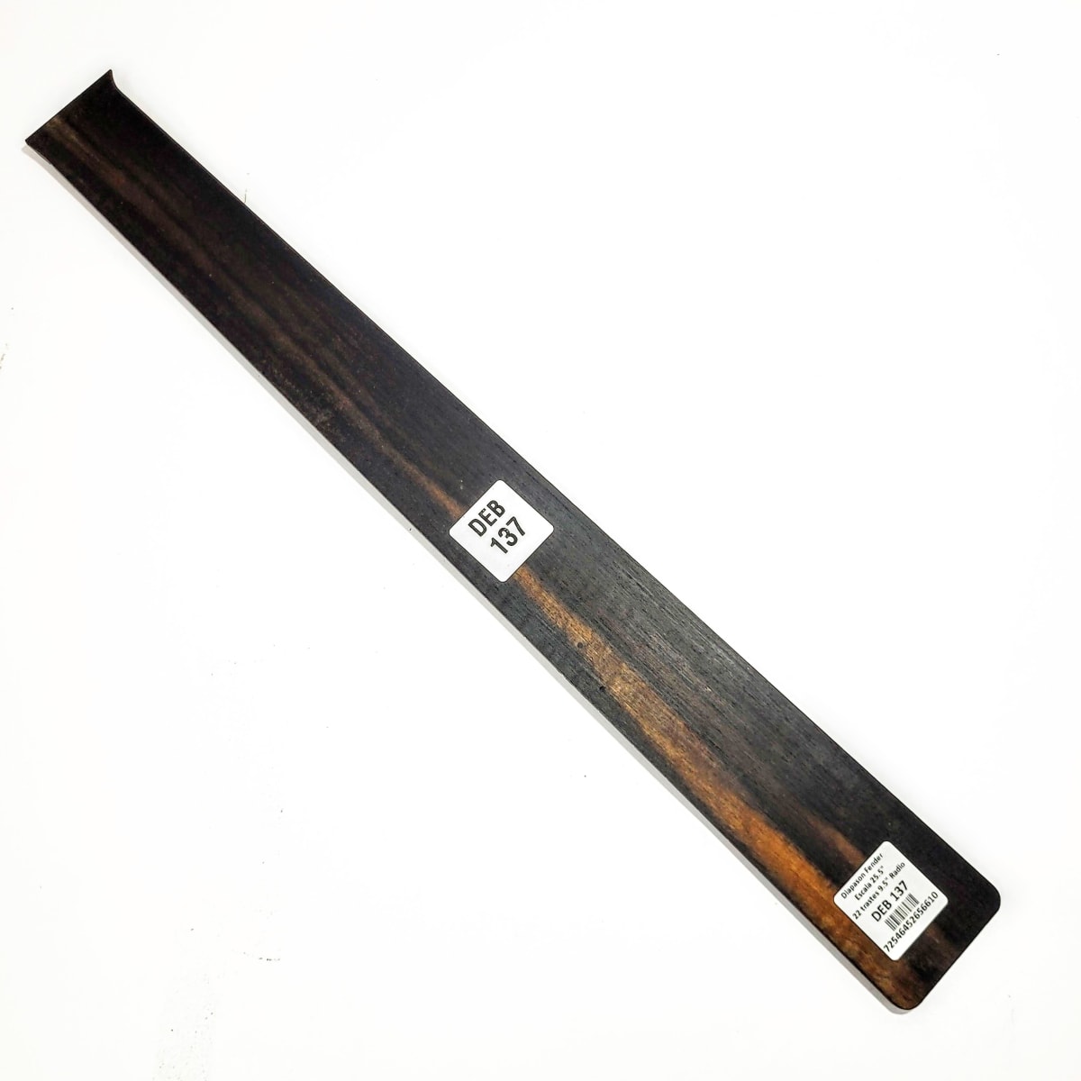 Diapasón Ranurado DEB-137 de Ébano Africano Especial para Guitarra Tipo Fender Escala 25.5