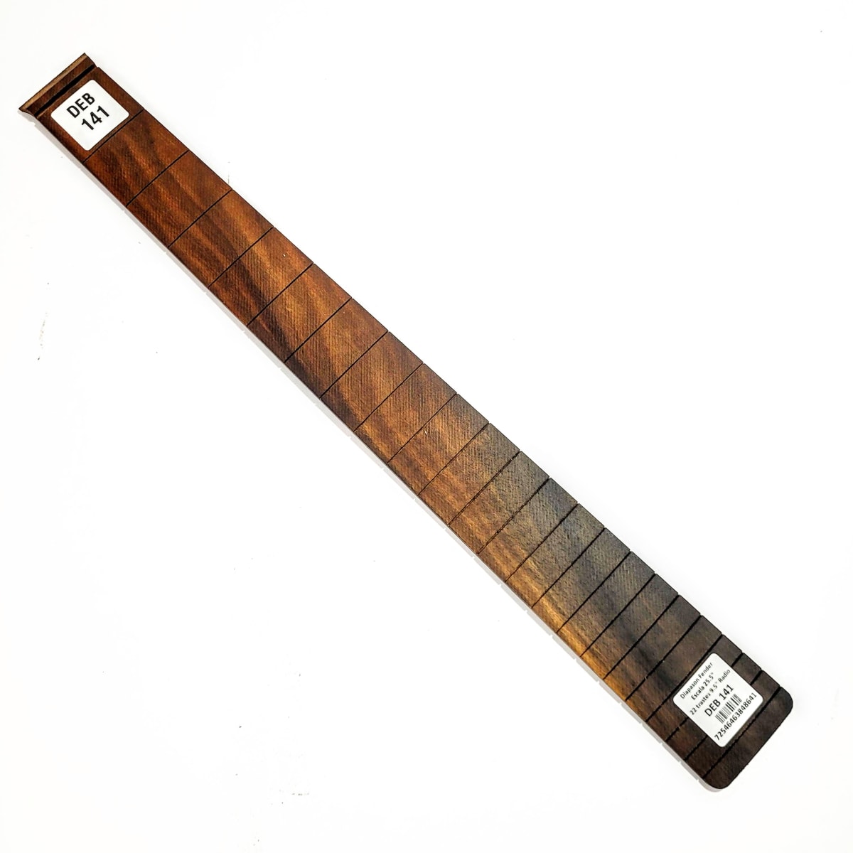 Diapasón Ranurado DEB-141 de Ébano Africano Especial para Guitarra Tipo Fender Escala 25.5