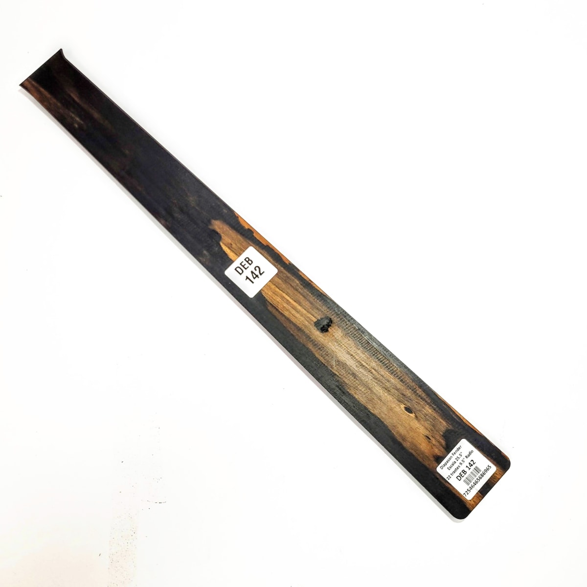 Diapasón Ranurado DEB-142 de Ébano Africano Especial para Guitarra Tipo Fender Escala 25.5