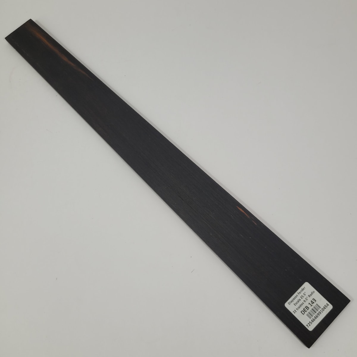 Diapason Ranurado Tipo Fender DEB-143 de Ebano Negro - Escala 25.5