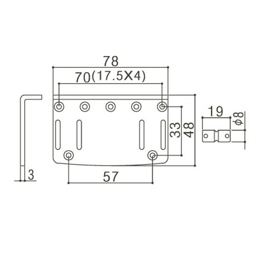 Puente 4-Strings. Mod: 203B-4. Color: Gold2