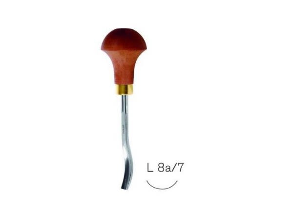 Microgubia No L 8A. Cuchara Corta Semi Curva de 7 mm de ancho 1