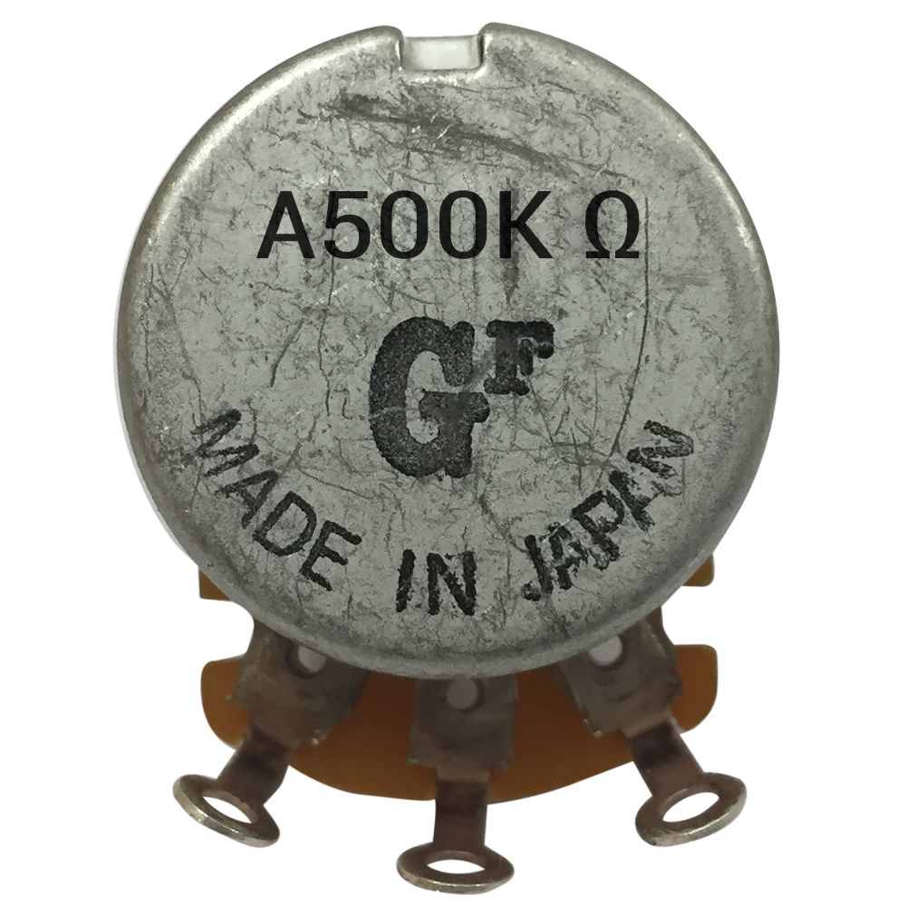 Potenciometro Grande 500K A. Vastago Corto 0