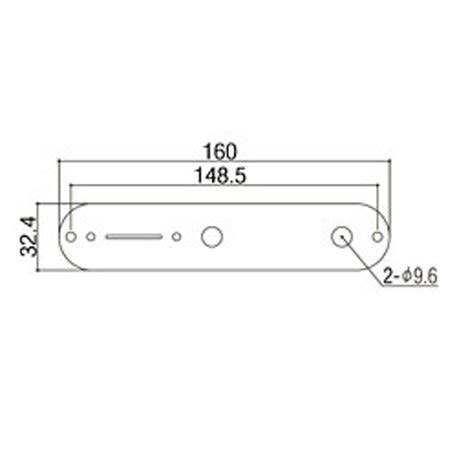 Control Plate. Tipo Telecaster. Mod: CP-10. Color Chrome2